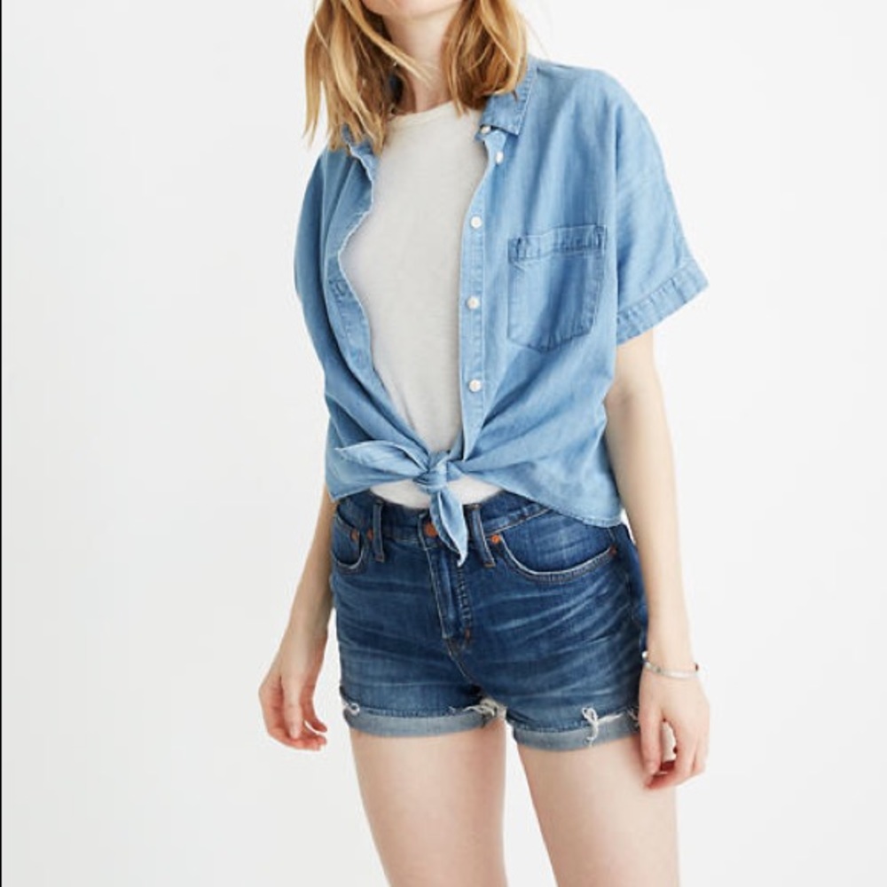 Madewell High Rise Denim Shorts